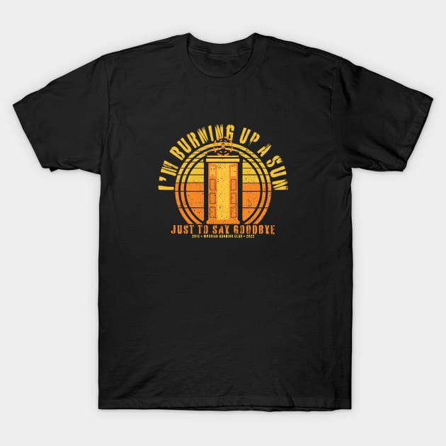 WRC Burning Up a Sun T-Shirt by Fanthropy Running Clubs